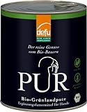 defu Hund | PUR Bio Grünlandpute | Premium Bio Hundefutter | Ergänzungsfuttermittel für Hunde (6x800g)